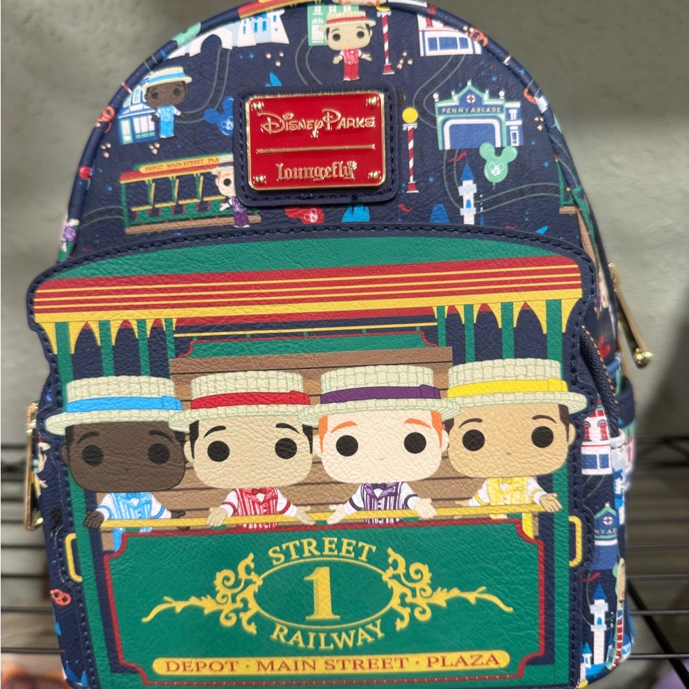 Loungefly Disney Parks Street Railway Backpack